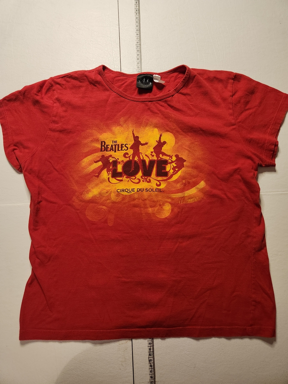 The Beatles LOVE Cirque du Soleil Red Graphic Tee